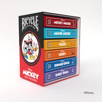 Disney Mickey & Friends inspired playing cards by Bicycle® 6-Deck Boxset