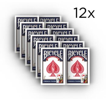 Bicycle® Standard Bridge Bleu Faces Françaises 12-Pack